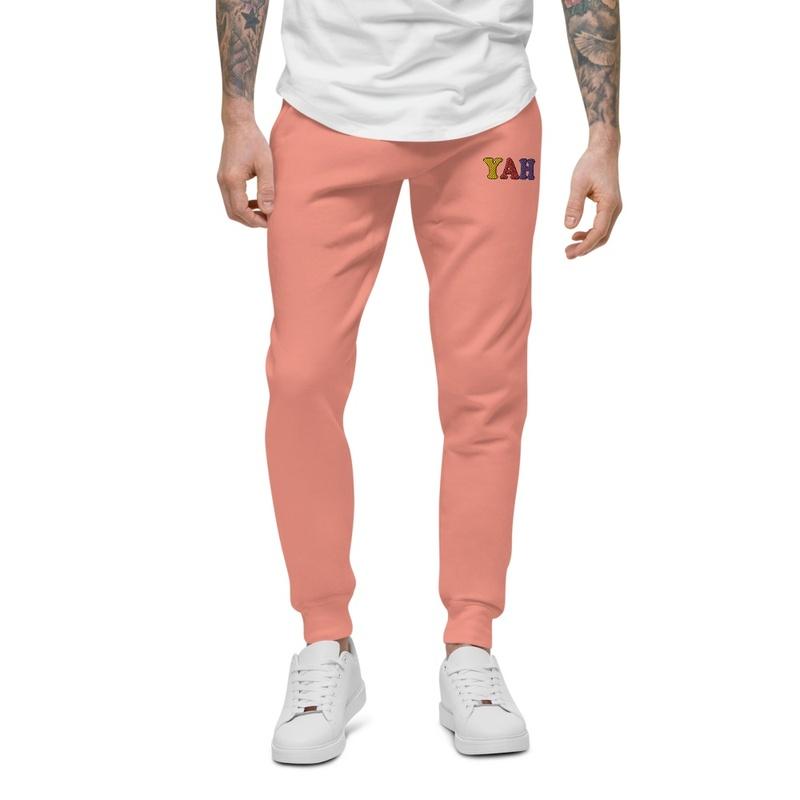 YAH Color Embroidery Logo Joggers