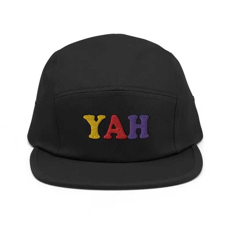 YAH Color Logo 5 Panel Hat